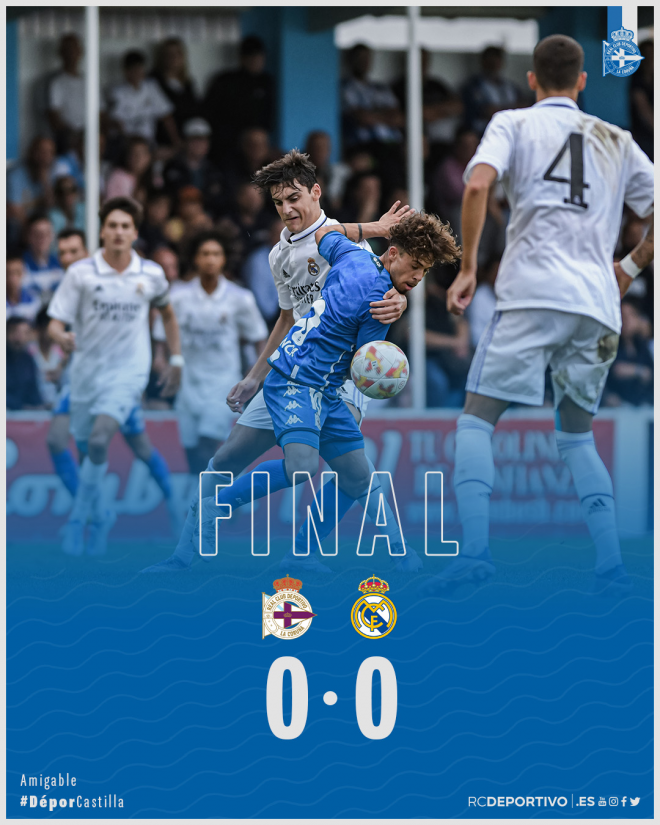 El Deportivo quedó 0-0 ante el Real Madrid Castilla (Foto: RCD)