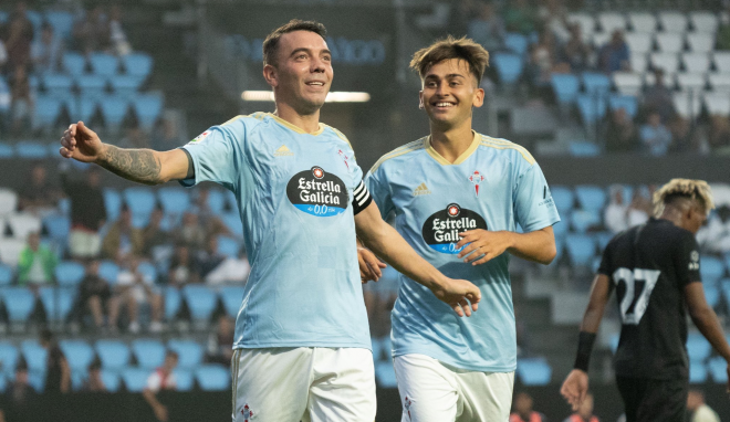 Iago Aspas y Fran López (Foto: RC Celta).