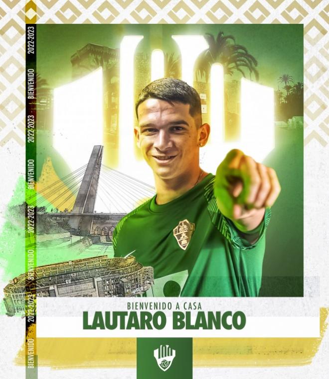 Lautaro Blanco, nuevo jugador del Elche.