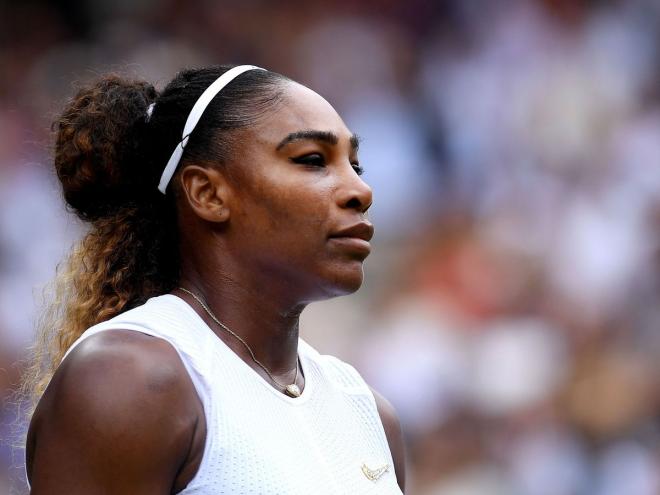 Serena Williams, durante un partido en Wimbledon (Foto: EFE).