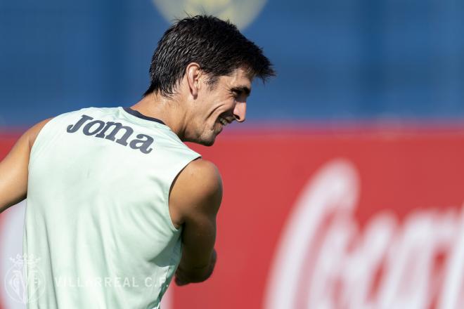 Gerard Moreno, en un entrenamiento con el Villarreal (Foto: VCF).