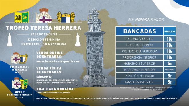 Precio de las entradas para el Teresa Herrera 2022 (Foto: Deportivo)