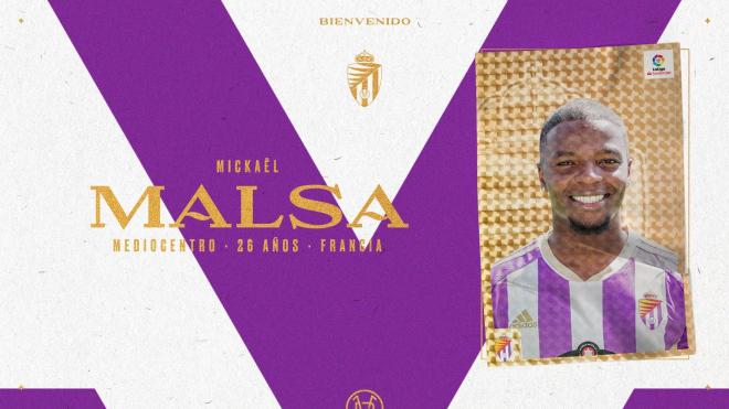 Malsa, nuevo jugador del Real Valladolid (Foto: Real Valladolid).