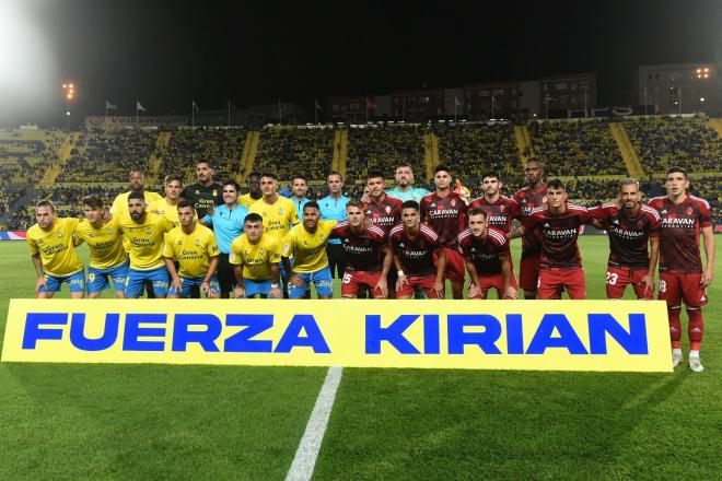 Pancarta de apoyo a Kirian. (Foto: Real Zaragoza)
