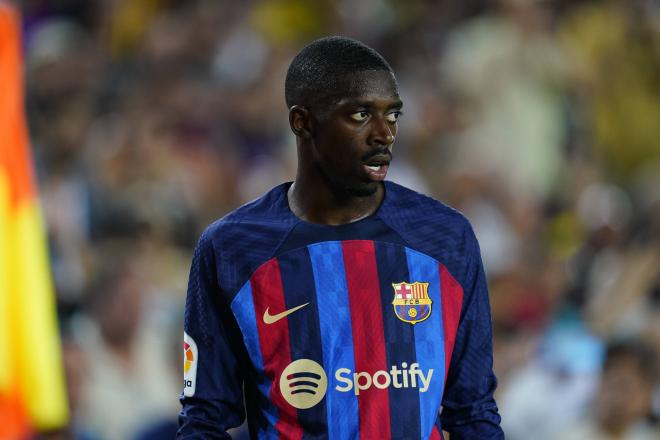 Ousmane Dembélé volvió a dar razones de su renovación con el Barcelona (Foto: Cordon Press).