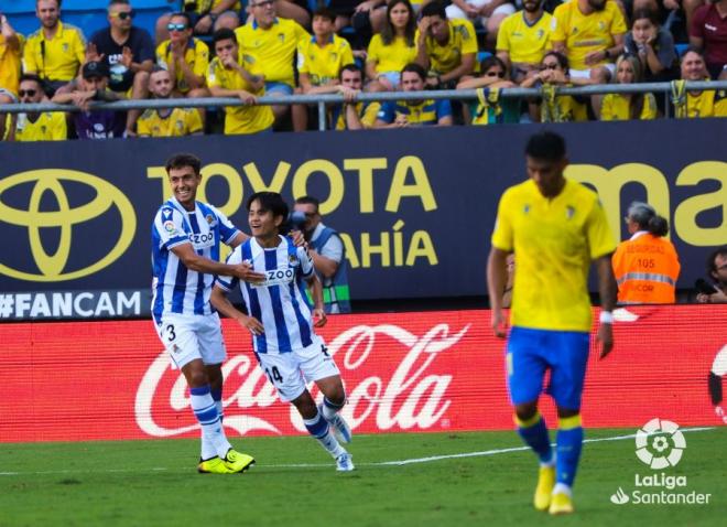 Take Kubo logró el primer gol de la Real esta temporada (Foto: LaLiga).