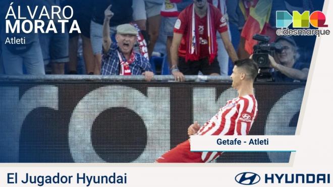 Álvaro Morata, Jugador Hyundai del Getafe-Atlético de Madrid.