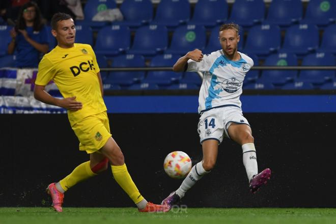 Víctor Narro con el Deportivo en el Teresa Herrera (Foto: RCD)