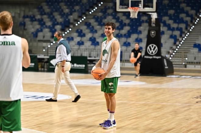 Pablo Sánchez, canterano del Unicaja (Foto: Unicaja CB).