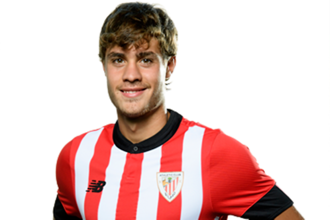 El Athletic Club tiene grandes esperanzas en el joven lateral navarro Hugo Rincón.