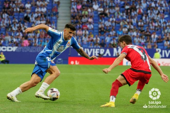 Rubén Sánchez, en el Espanyol-Rayo (Foto: LaLiga).