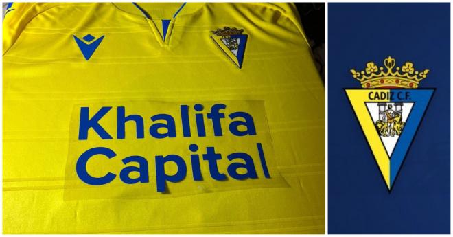 Imagen de la camiseta amarilla con el nuevo sponsor. (Foto: Cádiz CF)