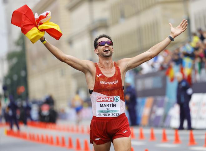 Álvaro Martín, oro en el Europeo 2022 en los 20 km. marcha (Foto: EFE).