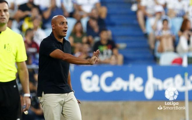 Mehdi Nafti, durante el Real Zaragoza-Levante (Foto: LaLiga).