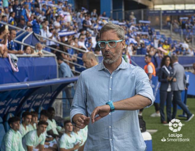 Bolo, antes del Real Oviedo-Leganés (Foto: LaLiga).