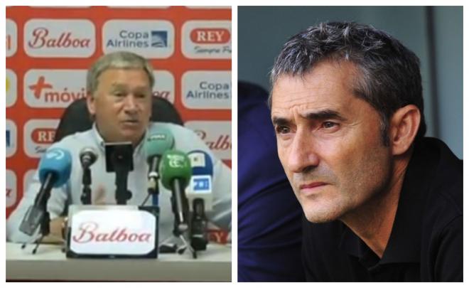 Javier Clemente y Ernesto Valverde, dos técnicos históricos en el Athletic Club.