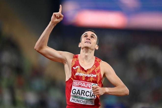 Mariano García, campeón de Europa de los 800 metros en los Europeos de Múnich (Foto: Cordon Pres