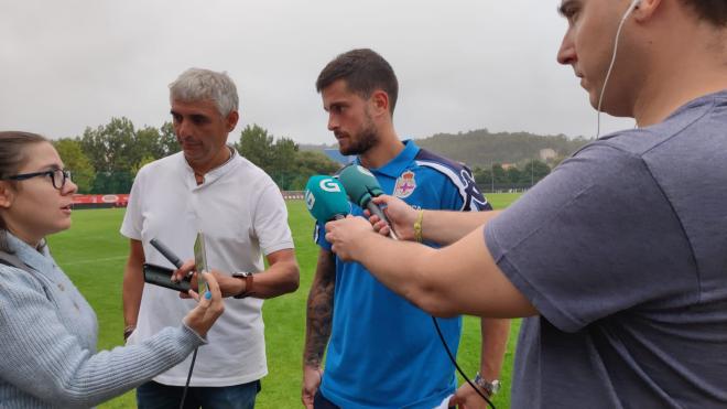 Roberto Olabe, mediocentro del Deportivo