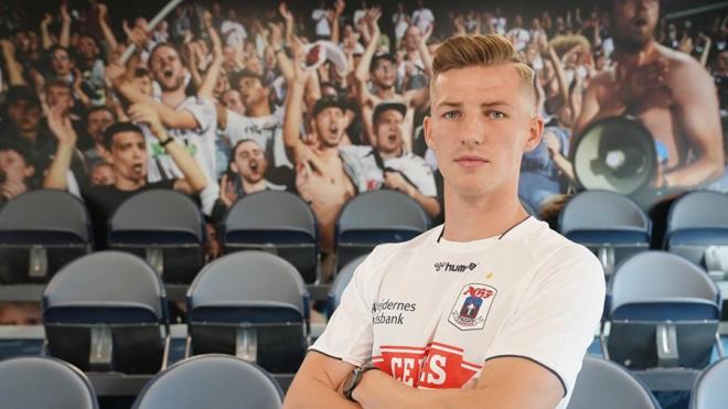 Dawid Kurminowski, ofrecido al Real Zaragoza (Foto: AGF).