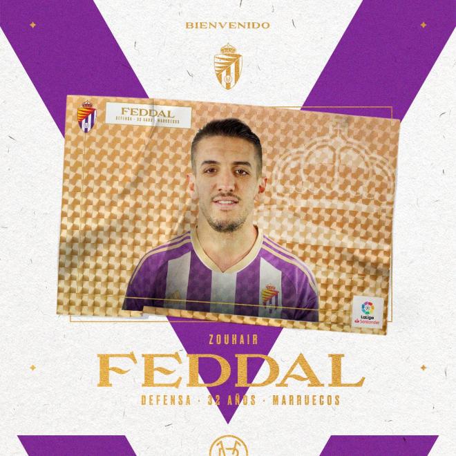 Feddal ficha por el Real Valladolid (Foto: Real Valladolid).