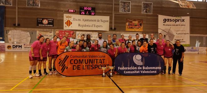 El Balonmano Morvedre, subcampeón de la Copa Aon Comunitat Valenciana