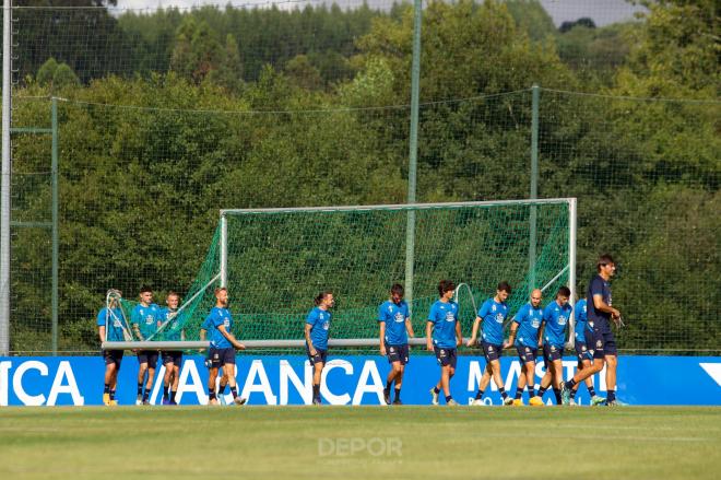 Entrenamiento del Deportivo en Abegondo (Foto: RCD)