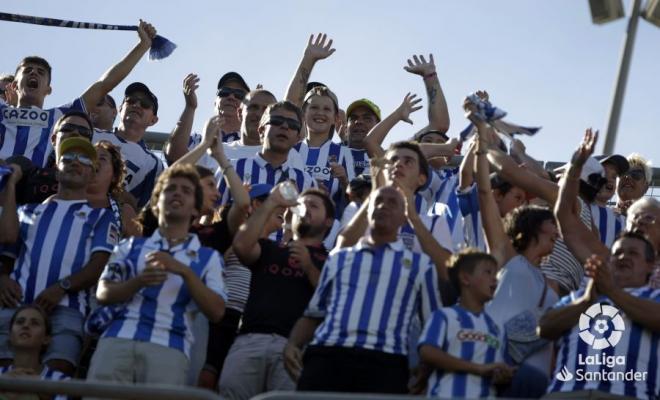 Aficionados durante el Elche-Real Sociedad en el Martínez Valero (Foto: LaLiga).
