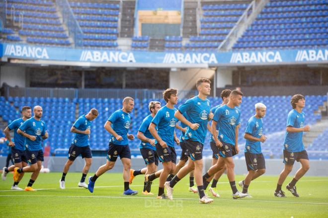 Último entrenamiento del Deportivo en Riazor (Foto: RCD)