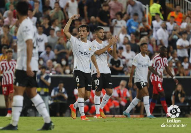 Guillamón durante el Valencia-Atlético (Foto: LaLiga).