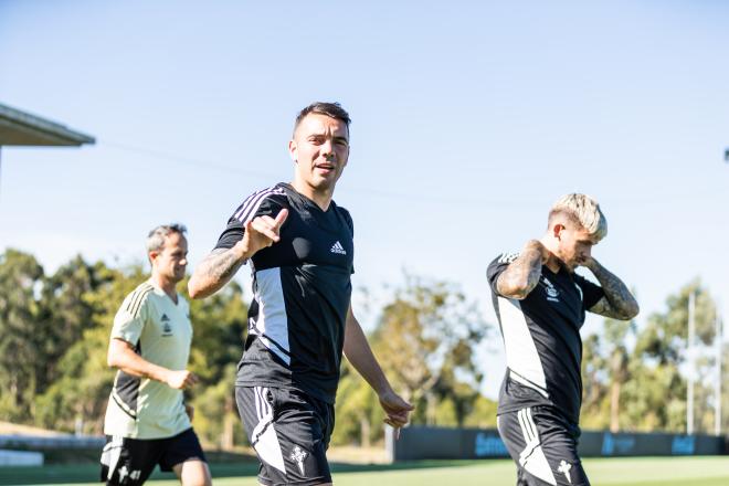 Iago Aspas y Carles Pérez (Foto: RC Celta).