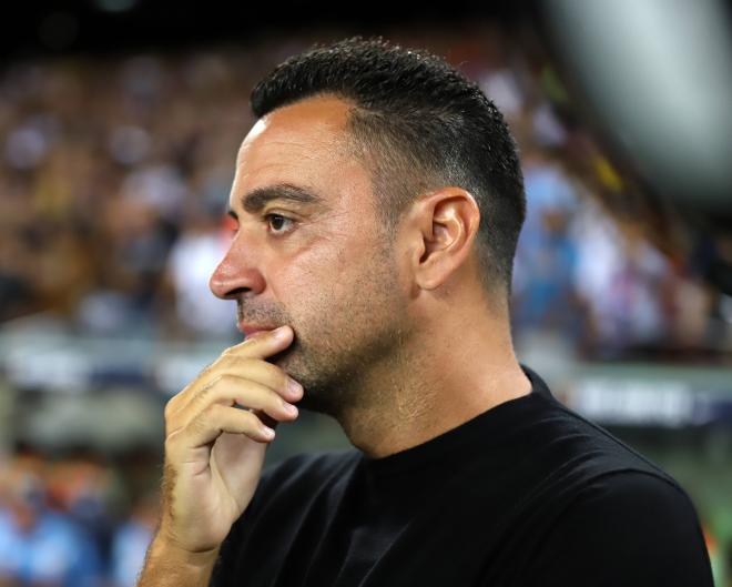 Xavi Hernández, durante un partido con el FC Barcelona (Foto: Cordon Press).