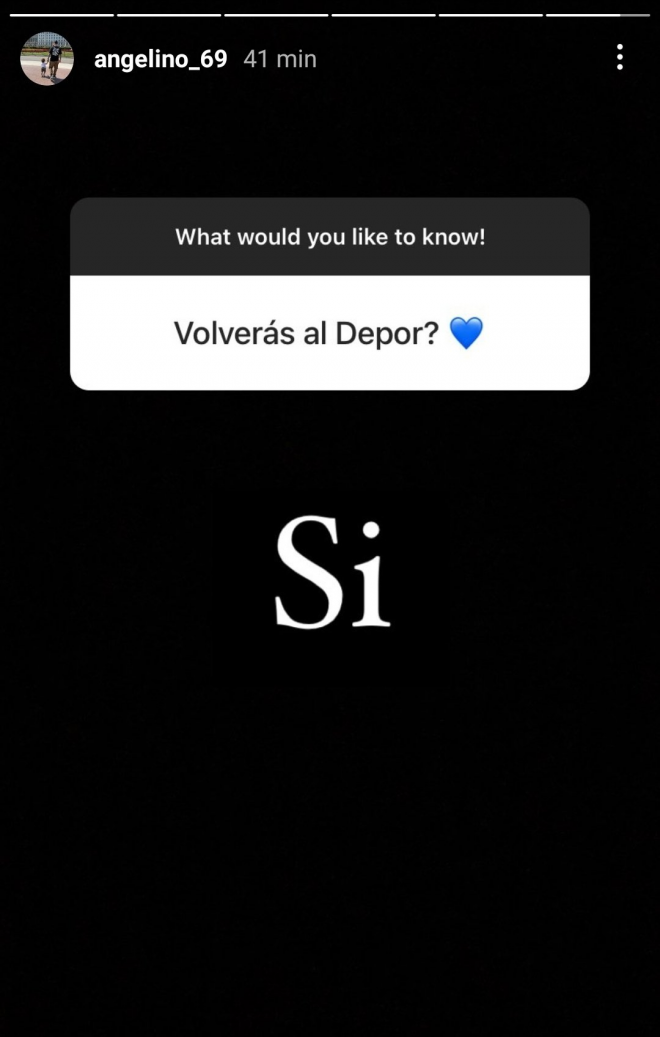 Angeliño confirma en Instagram que regresará, algún día, al Deportivo. (Foto: Aldo Vázquez)
