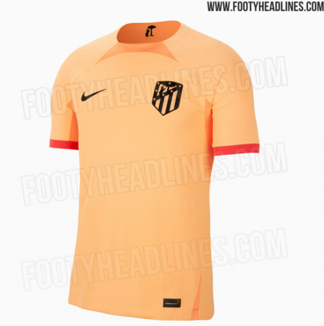 Filtrada la tercera camiseta del Atlético de Madrid (FOTO: Footy Headlines).