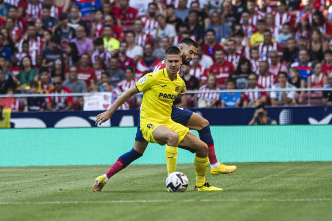 Juan Foyth, durante el Atlético de Madrid-Villarreal (Foto: Cordon Press).