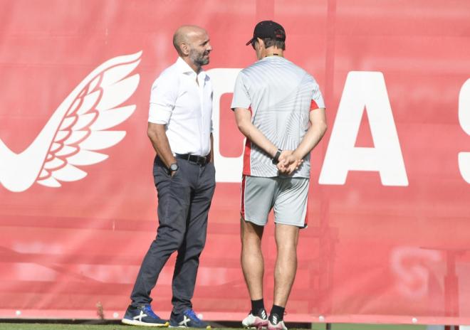 Lopetegui habla con Monchi a un día del cierre del mercado (Foto: Kiko Hurtado).