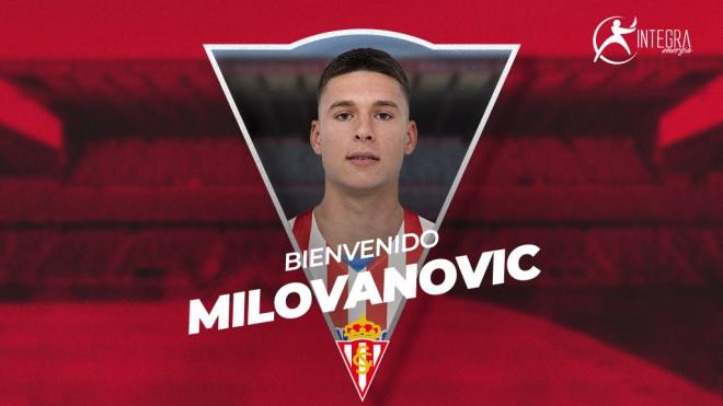 Uros Milovanovic, nuevo fichaje del Sporting de Gijón.