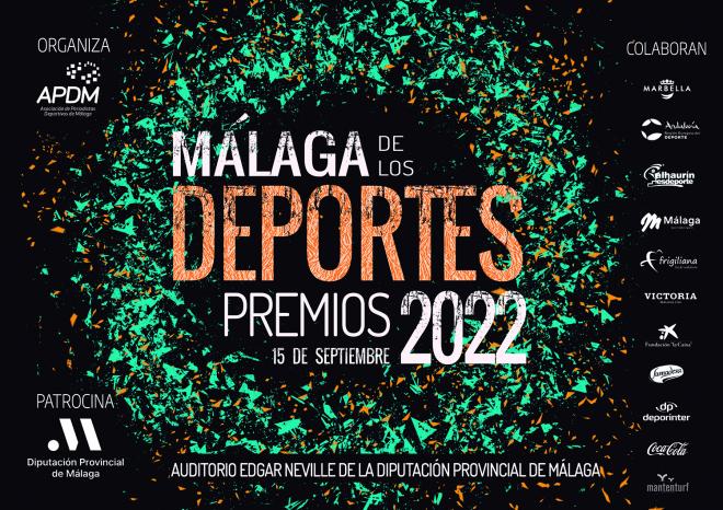 Cartel de los Premios Málaga de los Deportes 2022.
