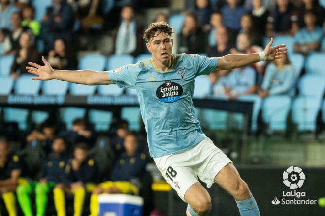 Strand Larsen en el Celta-Cádiz (Foto: LaLiga)