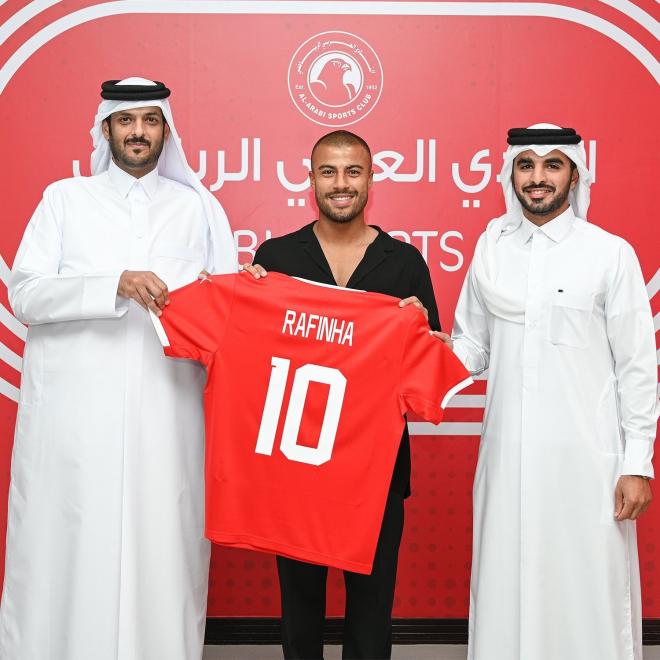 Rafinha ficha por el Al-Arabi de Catar (Foto: Twitter).