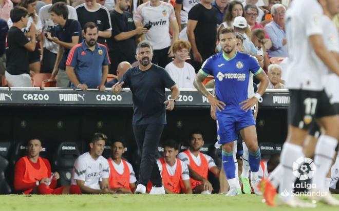 Gennaro Gattuso, en el Valencia CF - Getafe CF (Foto: LaLiga).