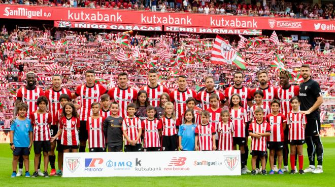 Once del Athletic Club de Ernesto Valverde antes de medirse al RCD Espanyol en San Mamés (Foto: LaLiga).
