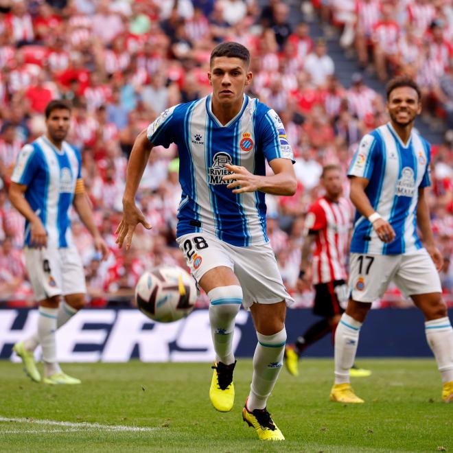 Simo Keddari, en su debut con el Espanyol (Foto: RCDE).