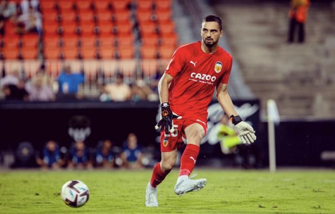 Giorgi Mamardashvili, ante el Getafe CF (Foto: Instagram @gmamardashvili25).