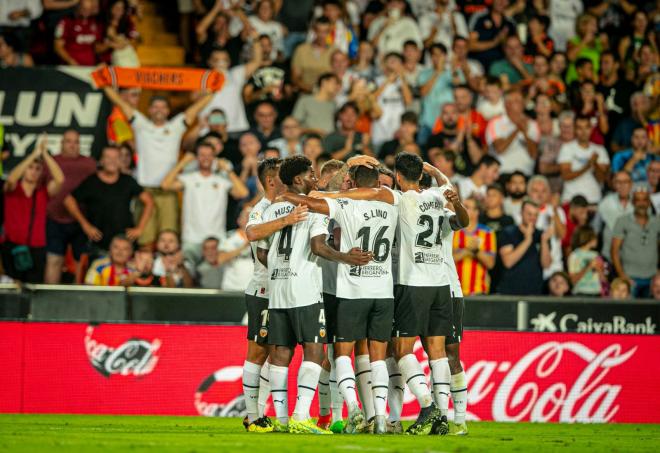 Alegría gol Valencia CF (Foto: Valencia CF)