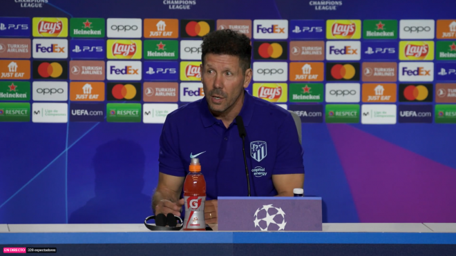 Rueda de prensa de Simeone previa al Atlético de Madrid-Oporto.