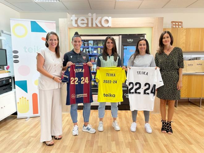 Valencia CF, Levante UD y Villarreal CF anuncian en Teika el inicio de la liga este fin de semana