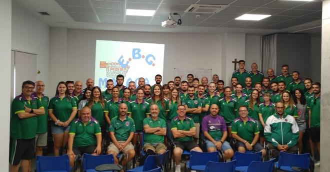 Los técnicos de EBG Málaga, en el inicio de la temporada 2022/2023.