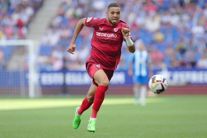 En-Nesyri, en el Espanyol-Sevilla (Foto: Cordon Press).