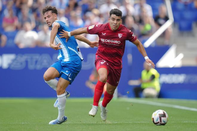 Acuña, en el Espanyol-Sevilla (Foto: SFC).