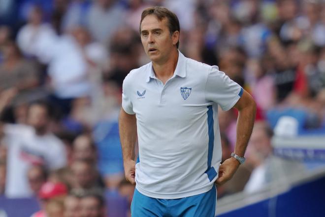 Lopetegui, en el Espanyol-Sevilla (Foto: Cordon Press).